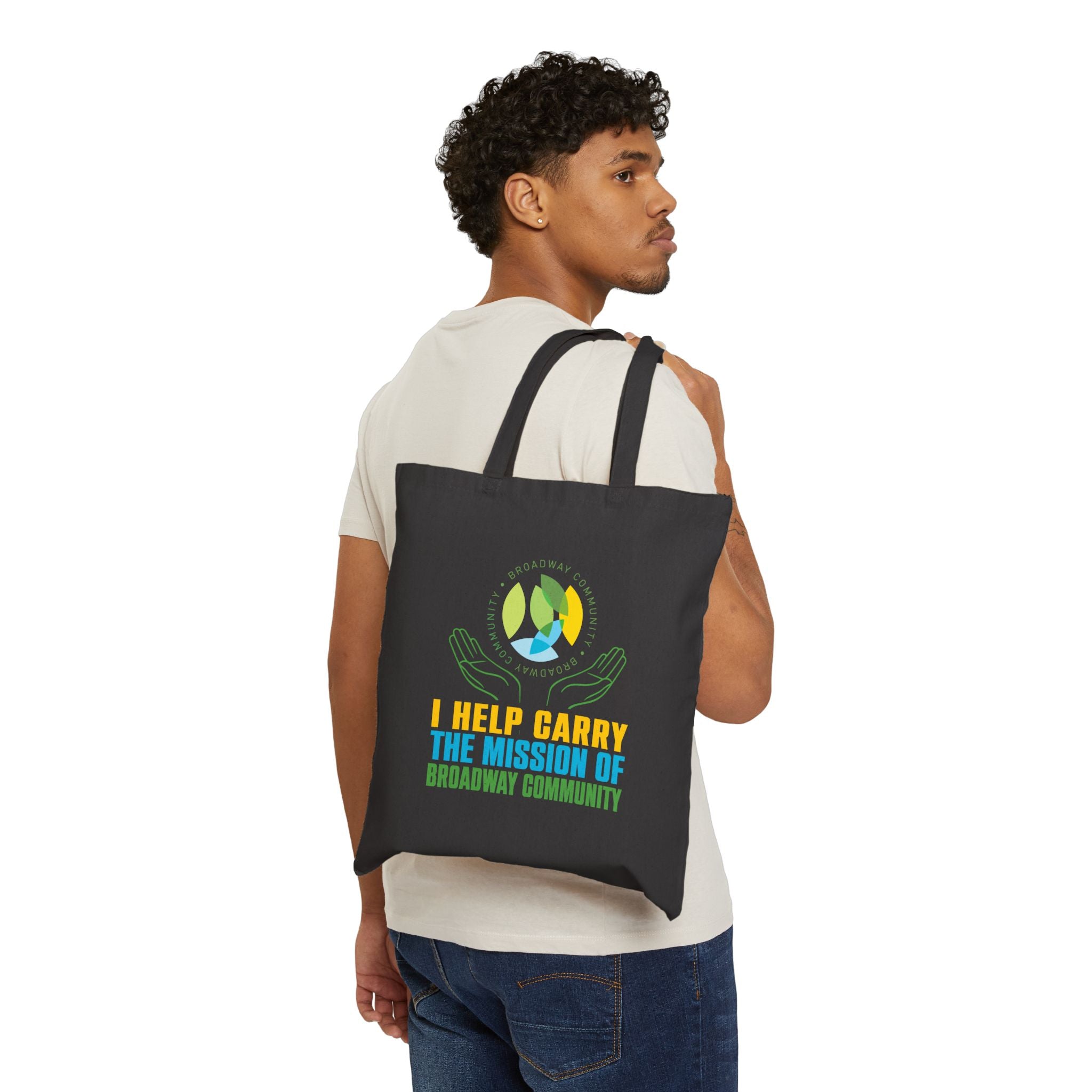 Carry The Mission Black Tote Bag - Broadway Community Collection